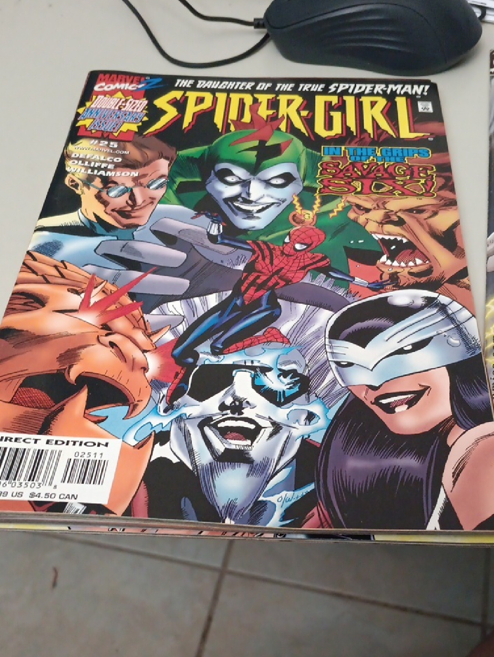 Marvel Spider-Girl Comic Cover - Red, Green, Black, Purple Not In Sleeve